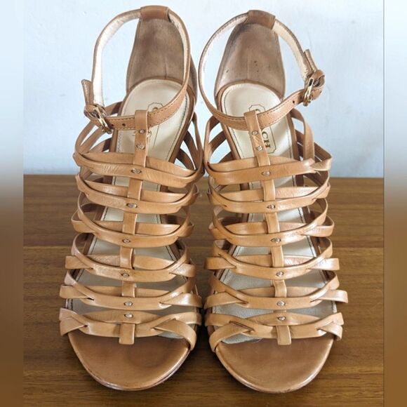 Coach Preppy Light Academia Feminine Chic Minimalist Glam Coquette Heel 5B - Picture 1 of 12